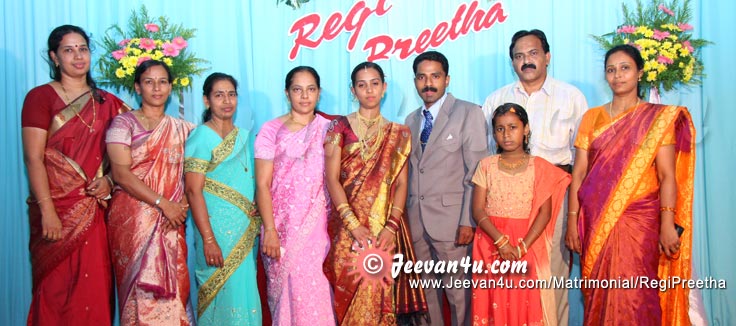 Regi Preetha Wedding Reception Photo